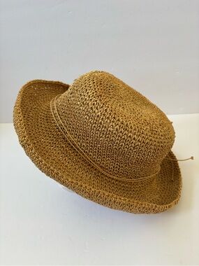 Scala Nature Fibre Woven Sun Hat Dimensional Brim Resort Cruise Coastal Garden